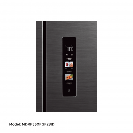 Midea_Refrigerator_Model  MDRF550FGF28ID_Inverter_MD_Jazz Black  metal_407L_BCD410